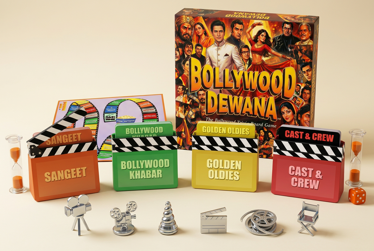 Bollywood Dewana board game with components